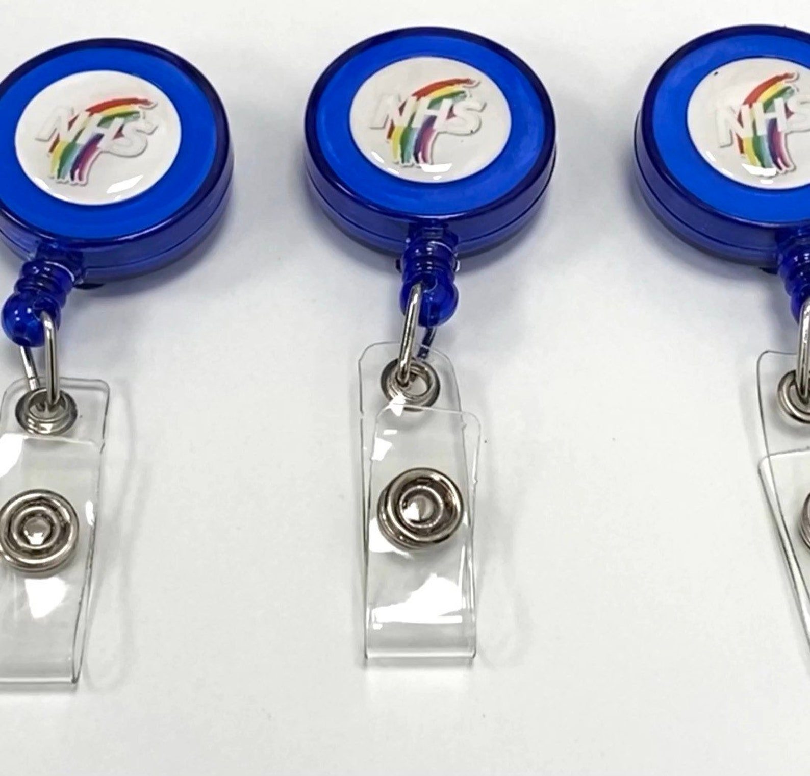 NHS Rainbow Retractable Badge Holder ID Badge Reel with NHS Etsy