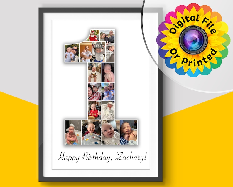 1st Birthday Photo Collage 1st Birthday Album Baby 1st Etsy