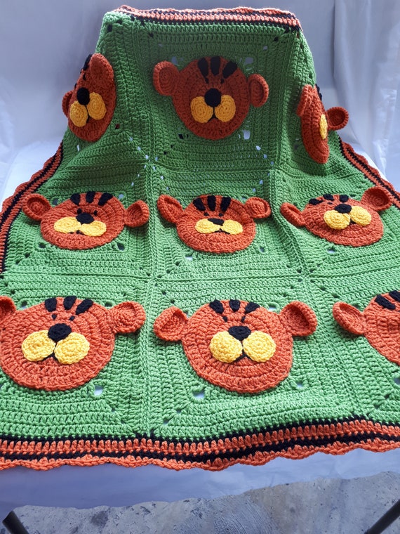 Tiger Baby Blanket Etsy