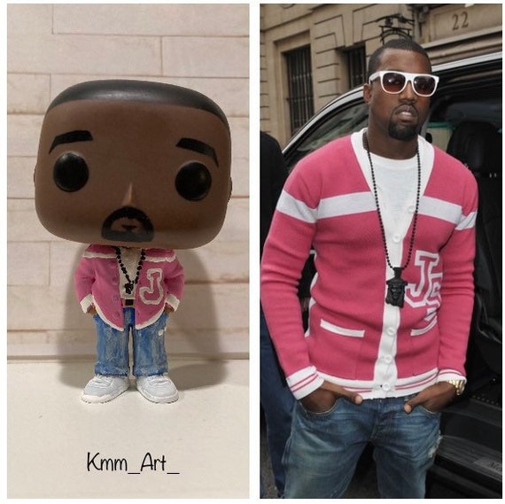 Kanye in Pink Cardigan Funko - Etsy
