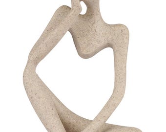 Abstract Thinking Figure - Resin- 4.7"