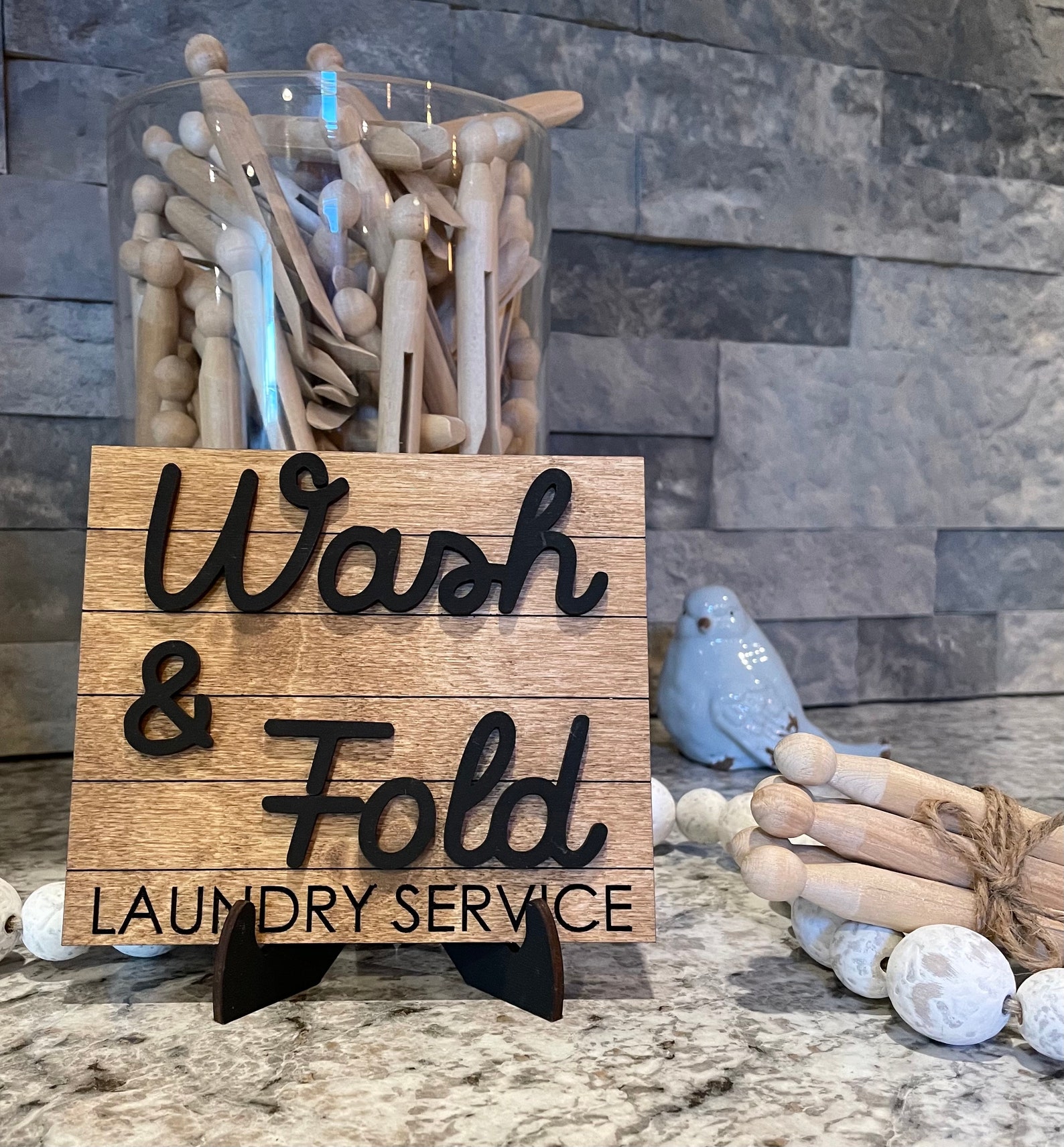 Laundry Room Tiered Tray Laundry Room Decor Laundry Room Etsy