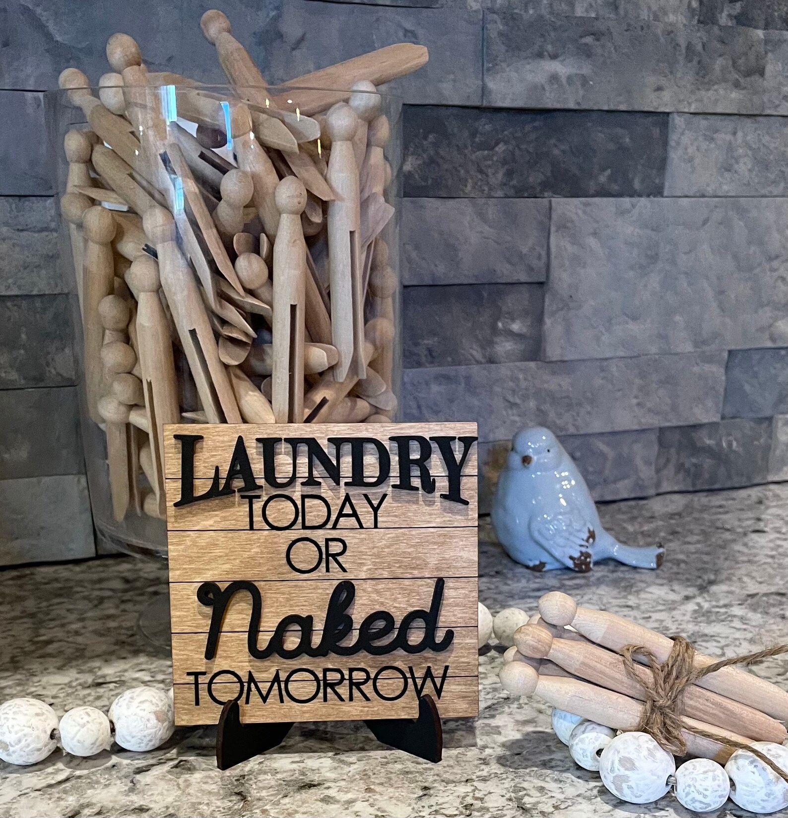 Laundry Room Tiered Tray Laundry Room Decor Laundry Room Etsy