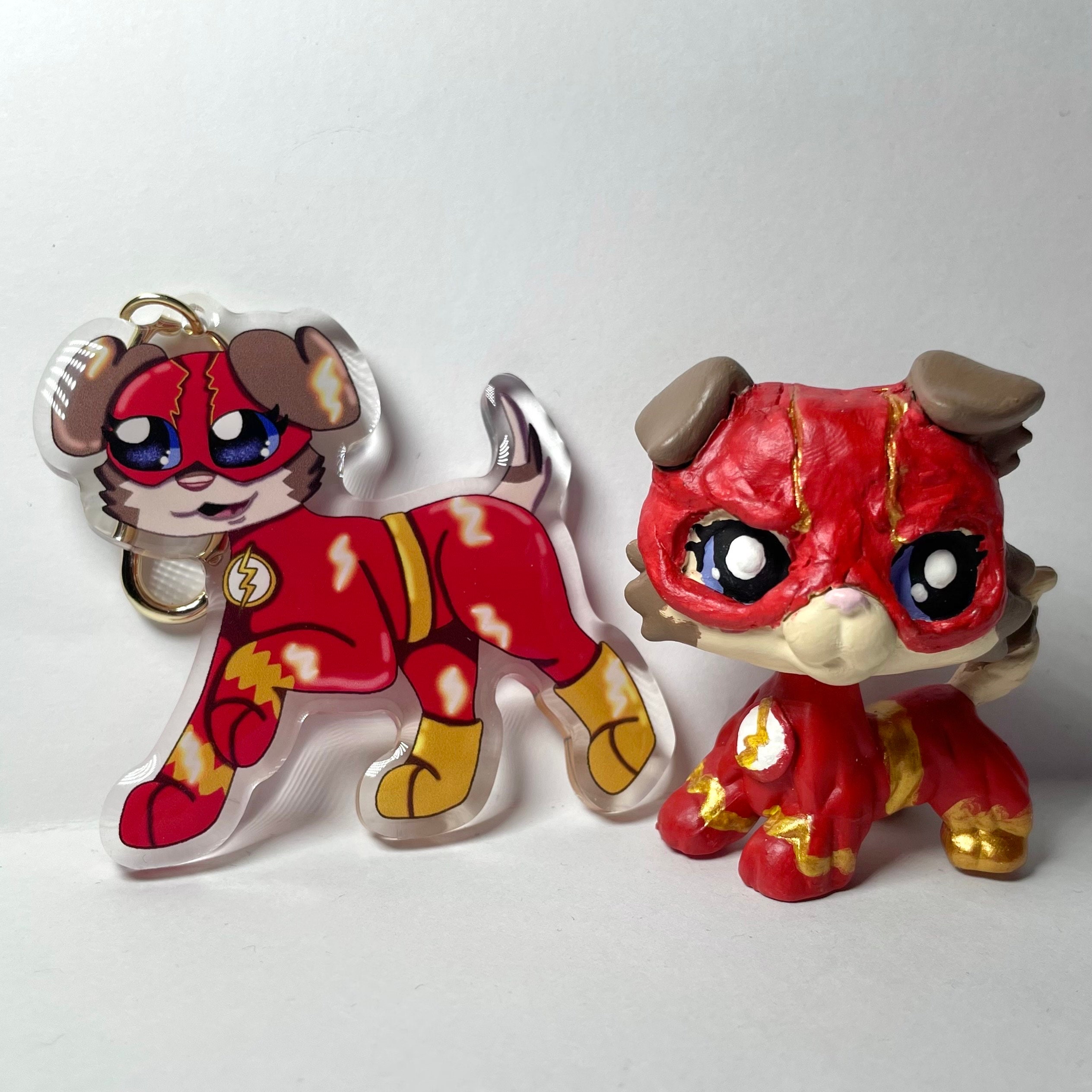 LPS Littlest Pet Shop the Legend of Heatwave Acrylic Keychain Charms 2 ...