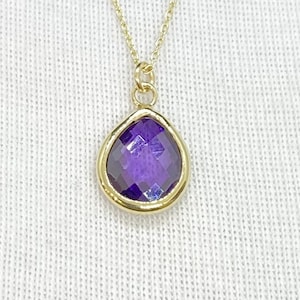 14K Solid Gold June Birthstone Necklace for Women,  Alexandrite Birthstone , Personalized Gifts for Her ,Christmas Gifts,Birthstone Jewelry