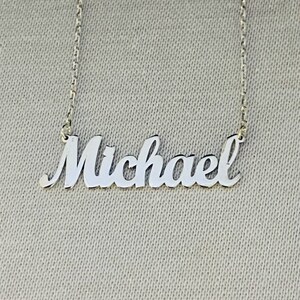 925K Sterling Silver Custom Name Necklace for Women , Personalized Jewelry , Custom Nameplate Jewelry, Family Necklace ,Personalized Gifts