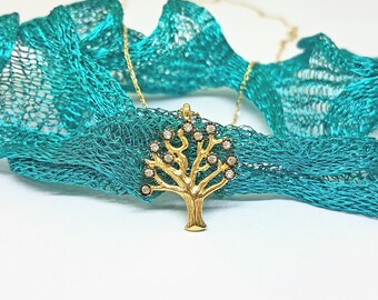 14K Real Solid Gold Tree of Life Pendant Necklace for Women , Tree of Life Pendant , Gift for Mothers , Gift for Her , Tree of Life Jewelry