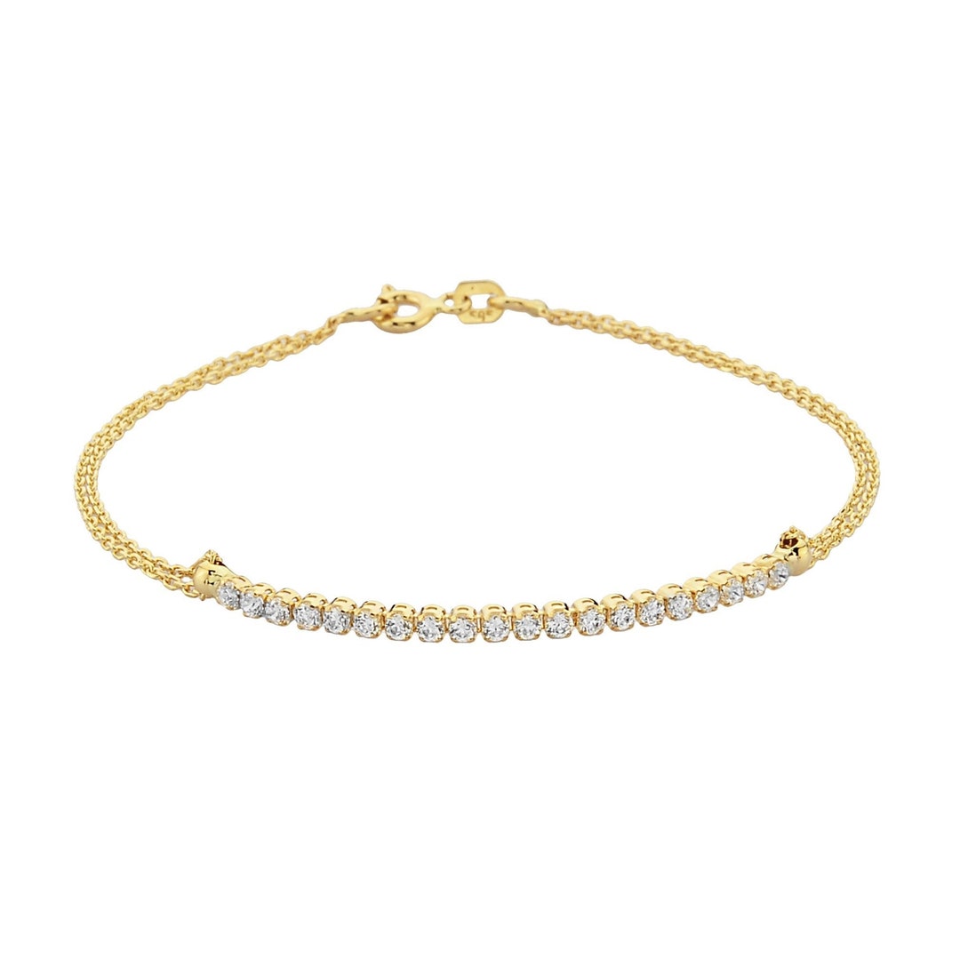 She's So Fine Gold Tennis Bracelet main image 1