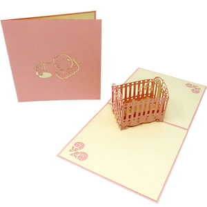 Culla rosa per bambini