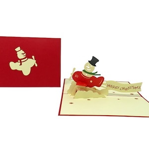 M. Bonhomme de neige dans un avion