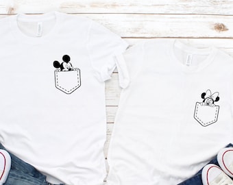 Mickey Mouse Pocket T-Shirt, Disney Family Matching Unisex Shirt