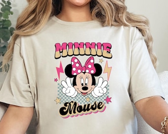 Disney Minnie Mouse  Shirt, Minnie Mouse Women Shirt, Popular Minnie Shirt, Disney Character Tee,Minnie Gift for Her, Classic Disney Tee