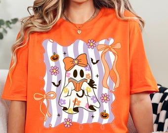 Halloween Ghost Shirt: Girly Floral Coquette Tee