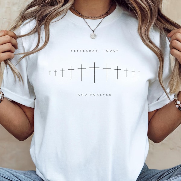 Chemise Faith Cross : verset biblique chrétien T-shirt unisexe