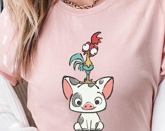 Disney Moana Pua and Hei Hei Shirt
