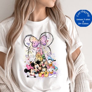 Disney Minnie Castle Shirt, Disney Characters Shirt , Minnie Mouse and Friends Shirt,Minnie Birthday Shirt, Minnie Girl Shirt for Disneyland