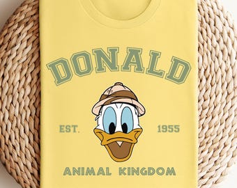 Donald Duck Est. 1955 Animal Kingdom Shirt, Donald Safari Shirt, Disney Safari Trip Shirt, Family Safari Shirt, Animal Kingdom Shirt Men