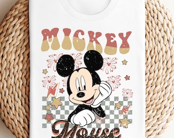 Mickey Mouse Shirt, Disney Mickey Shirt, Disney Character Tee, Cute Disney Shirt, Mickey Mouse Gift, Mickey Fireworks Shirt, Disneyland Trip