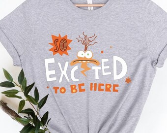 Inside Out 2 Anxiety Shirt: 'So Exited To Be Here' Graphic Tee