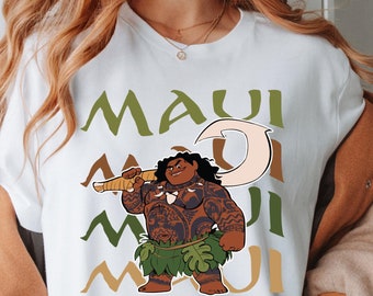 Disney Maui Shirt, Maui Shirt, Moana Maui Shirt, Maui Shirt Gift, Disney Moana Shirt,  Moana Characters Tee, Moana Friends Shirt, Moana Gift