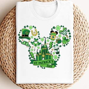 Disney Mickey Head St Patrick&#39;s Day Shirt, Castle St. Patrick&#39;s Day Shirt, Mickey Patrick Day, Mickey Snack Shirt, Disney Patricks Trip