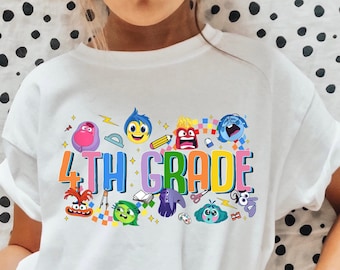 4th Grade Back To School Inside Out Shirt, Fourth Grade Inside Out Tee, Back To School Shirt, First Day Of School Shirt, Inside Out Friends