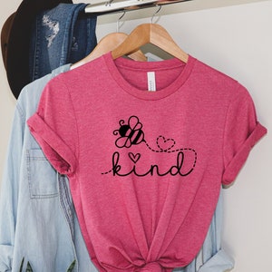 Be Kind Shirt: Bee Graphic, Inspirational Women&#39;s Tee
