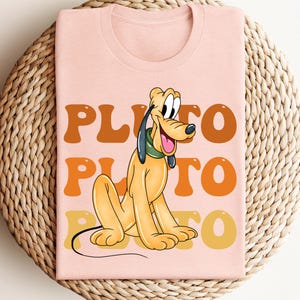 Pluto Dog Shirt, Classic Cute Disney Shirt, Pluto Retro Shirt, Disney Family Tee, Disney Trip Shirt, Disney Shirt for Boy, Pluto Gift Shirt