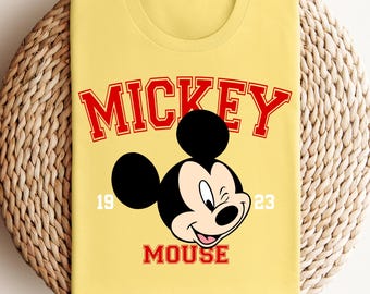 Disney Mickey Mouse 1923 Shirt, Mickey Mouse T-Shirt Women, Mickey Lover Tee, Disney Trip Tee, Mickey Classic Tee, Disney Character Tee