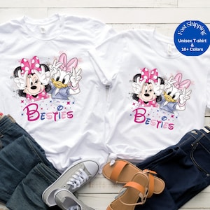 Minnie and Daisy Shirt, Disney Besties Shirt, BFF Matching Shirt , Disney Birthday Shirt, Girl Minnie Shirt, Girl Daisy Shirt , Disney Tee