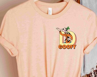 Goofy Pocket Size Print Shirt, Disney Goofy Pocket Shirt, Goofy Dog Shirt, Disney Character Pocket Shirt, Cute Disney Trip Shirt