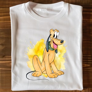 Disney Watercolor Pluto Shirt, Disney Pluto Shirt, Pluto Shirt for Kids, Pluto Dog Shirt Tee, Classic Pluto Style, Disney Pluto Gift