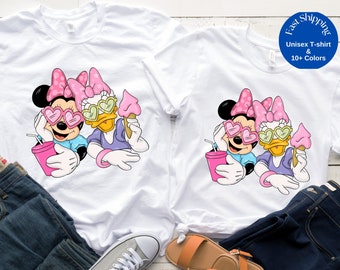 Minnie and Daisy Shirt, Disney Girl Shirt, Minnie Mouse and Daisy Matching Shirt , Disney Birthday Shirt, Girl Minnie Shirt,Girl Daisy Shirt