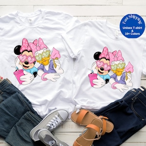 Minnie and Daisy Shirt, Disney Girl Shirt, Minnie Mouse and Daisy Matching Shirt , Disney Birthday Shirt, Girl Minnie Shirt,Girl Daisy Shirt