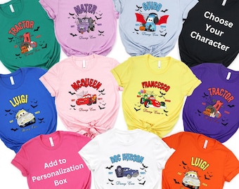 Disneyland Cars Halloween T-Shirt: McQueen, Mater & Friends