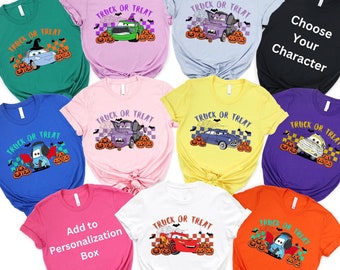 Cars Halloween Shirt, Truck Or Treat, McQueen and Friends
