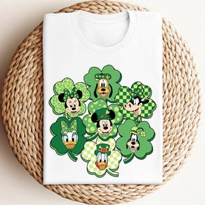 Mickey and Friends Disney St. Patrick&#39;s Day Shirt, Mickey Patrick Shirt, Happy Patricks Day, Mickey Lucky Shirt, Family St. Patrick&#39;s Gift