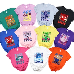 Custom Inside Out 2 Movie Shirt: Emotion Character Tees