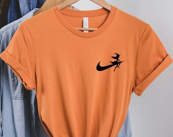 Witch Broom Shirt: Halloween Spooky Unisex Tee
