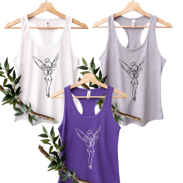 TinkerBell Tank Top, Women Tank Top ,Women's Graphic Tees, Disneyland tank tops,Disneyland Tank Tops, Women DisneyWorld Clothing,Vacation