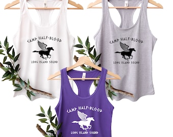 Camp Half-Blood Tank Top: Percy Jackson Inspired Women's Racerback
