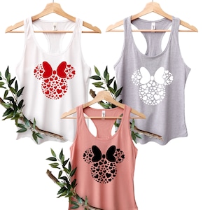 Minnie Mouse Head Tank Top, Disneyland Tank Tops, Disneyland Tank Family, Women&#39;s Disney Tees, Road To Disney Top, DisneyWorld Shirts