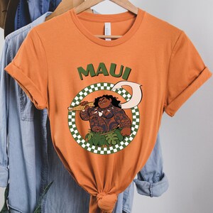 an orange shirt with a picture of a man on it