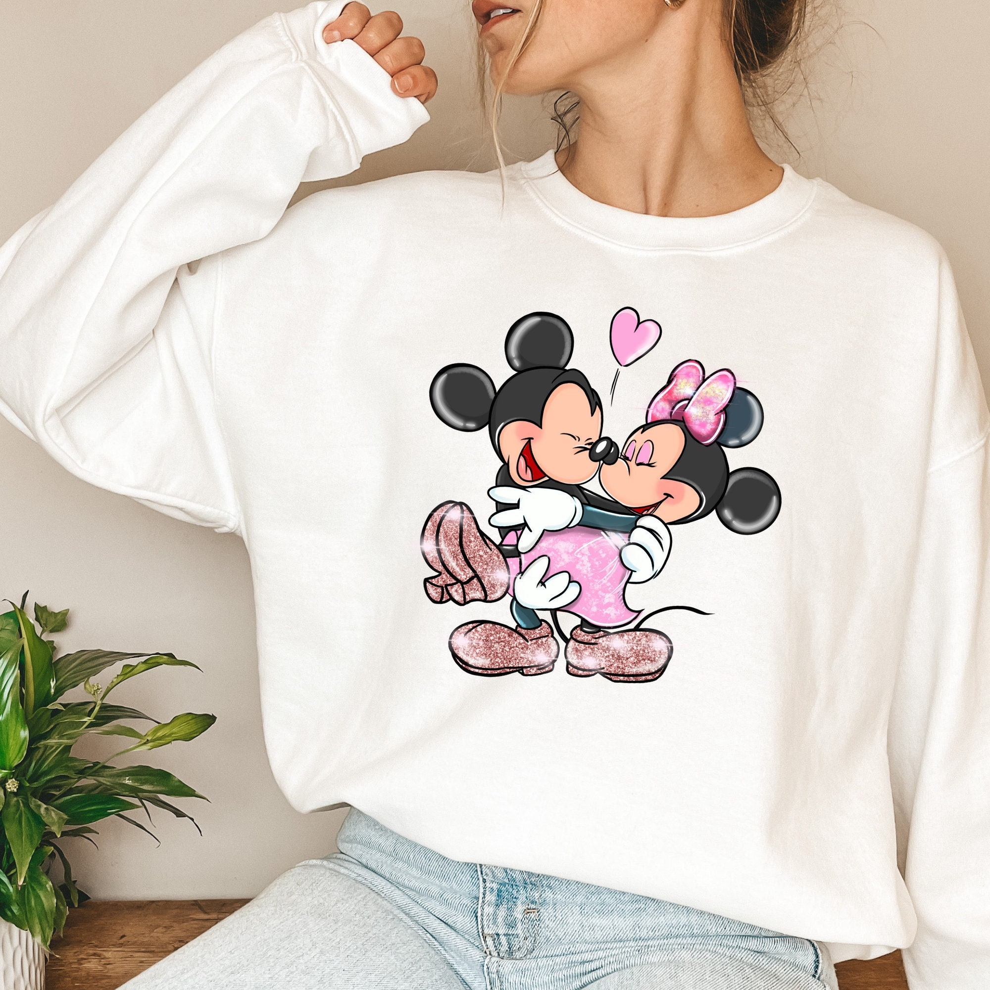 Mickey and minnie couple sweater - Etsy España Mickey and minnie couple sweater - Etsy España