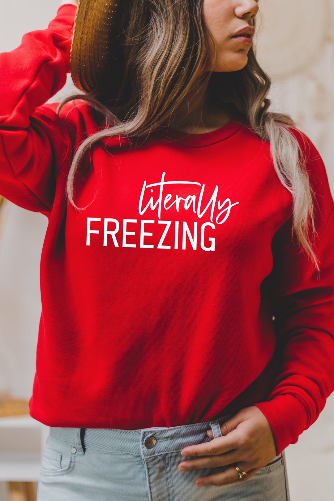 Literally Freezing literally Freezing Sweatshirtliterally - Etsy