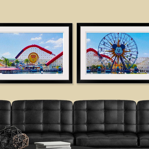 Disneyland Attraction Posters - California Adventure Park - Giant 2 Poster Set 20x30