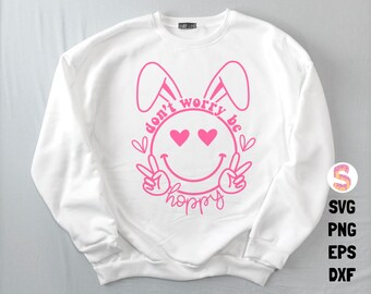 Happy Easter SVG PNG, Easter Vibes Svg, Bunny Svg, Kids Easter Svg, Easter Shirt Svg, Easter Svg, Easter Squad Svg, Easter Bunny Svg