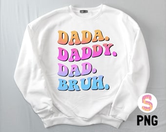 Dada Daddy Dad Bruh PNG, Retro Dad Svg, Daddy Bruh, Father's Day Png, Dad Jokes Png, Vintage Dad Bruh Svg, Fathers Day Svg Funny Dad Gift
