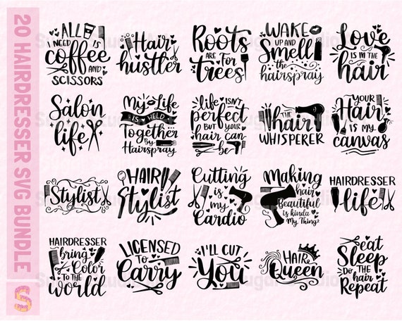 Hairdresser SVG Bundle Hand Lettered Hairdresser Svg - Etsy Hairdresser SVG Bundle Hand Lettered Hairdresser Svg - Etsy