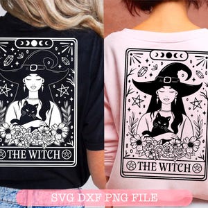 Cartas del Tarot de la Bruja SVG, Cartas del Tarot SVG, Esqueleto PNG, Cartas del Tarot Divertidas SVG, Calavera Tarot SVG, Espiritual PNG, Místico, Sublimación PNG